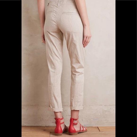 Anthro Hei Hei Striped Beachwalk Trousers Sz 30 - Picture 2 of 16
